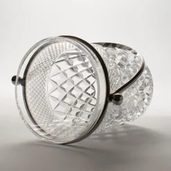 Pamono Diamond Cut Crystal Glass Ice Bucket from Val Saint Lambert, 1960s><noscript><img width=