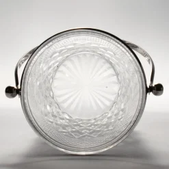 Pamono Diamond Cut Crystal Glass Ice Bucket from Val Saint Lambert, 1960s><noscript><img width=