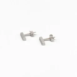 Discount Pamono Diamond Earrings in White Gold, Set of 2