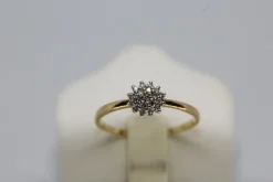 Pamono Diamond Gold Engagement Ring, 1970s> Rings