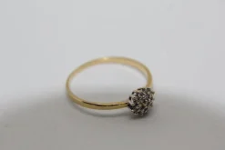 Pamono Diamond Gold Engagement Ring, 1970s> Rings