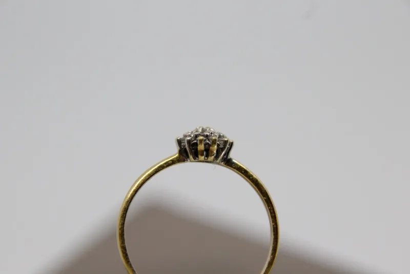 Pamono Diamond Gold Engagement Ring, 1970s> Rings