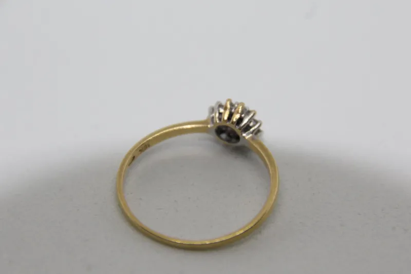 Pamono Diamond Gold Engagement Ring, 1970s> Rings