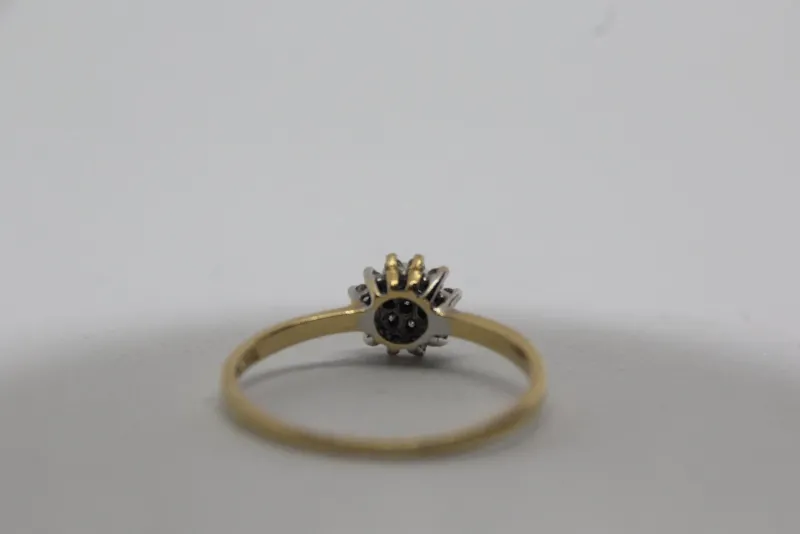 Pamono Diamond Gold Engagement Ring, 1970s> Rings