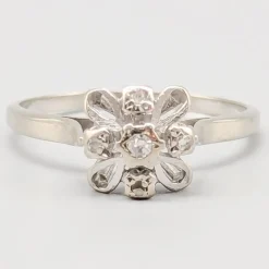 Clearance Pamono Diamond Ring in 14 Karat White Gold