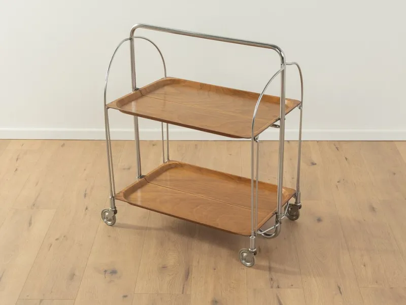 Pamono Dinett Serving Trolley from Bremshey, 1970s> Serving Bar Carts & Trolleys