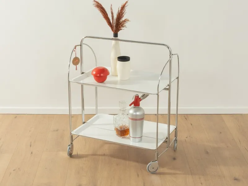 Pamono Dinett Serving Trolley from Bremshey, 1970s> Serving Bar Carts & Trolleys