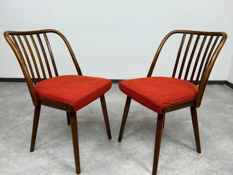 Pamono Dining Room Chairs attributed to Antonín Šuman for Ton, 1970s, Set of 4> Side Chairs & Dining Chairs