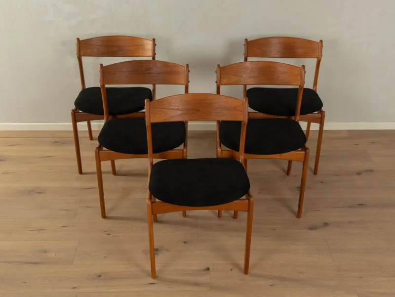 Pamono Dining Room Chairs by Erik Buch for O.D. Møbler, 1950s, Set of 5> Side Chairs & Dining Chairs