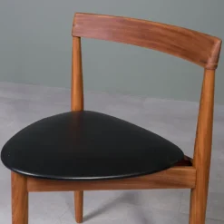Pamono Dining Table & Roundette Chairs by Hans Olsen for Frem Røjle, Denmark, 1960s, Set of 5> Dining Tables & Sets
