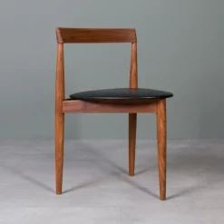 Pamono Dining Table & Roundette Chairs by Hans Olsen for Frem Røjle, Denmark, 1960s, Set of 5><noscript><img width=