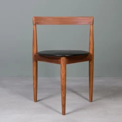 Pamono Dining Table & Roundette Chairs by Hans Olsen for Frem Røjle, Denmark, 1960s, Set of 5><noscript><img width=