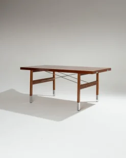 Pamono Dining Table by Robert Debiève, 1950s><noscript><img width=