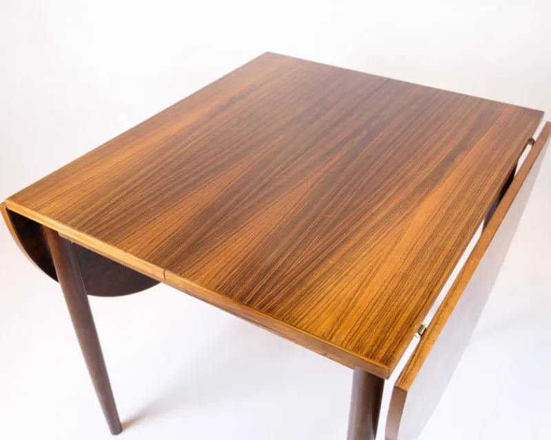 Pamono Dining Table in Rosewood with Two Extension Leaves by Arne Vodder, 1960s