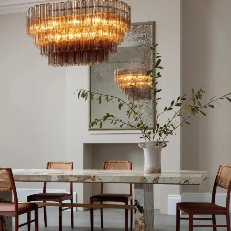 Pamono Dining Treviso Chandelier from Pure White Lines> Ceiling Lights