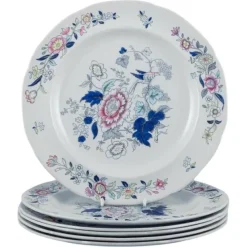 Sale Pamono Dinner Plates in Faience from Copeland/Spode, England, 1930s, Set of 6