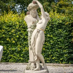 New Pamono Dionysus Group Garden Sculpture, 20th Century