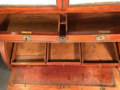 Pamono Directoire Cylinder Desk with Top Bookcase, France, 1800s><noscript><img width=