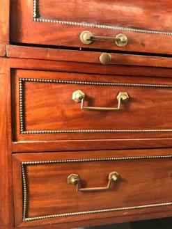 Pamono Directoire Cylinder Desk with Top Bookcase, France, 1800s><noscript><img width=