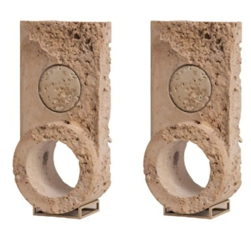 Pamono Disc Clocks by Turbina, Set of 2> Clocks