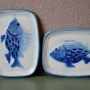Pamono Dish with Fish from Saint Clément, 1960s> Serving Dishes