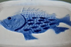 Pamono Dish with Fish from Saint Clément, 1960s><noscript><img width=