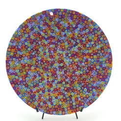 Pamono Display Plate with Multicolored Murrine from YourMurano> Decorative Plates