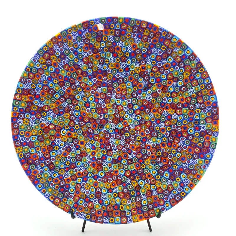 Pamono Display Plate with Multicolored Murrine from YourMurano> Decorative Plates