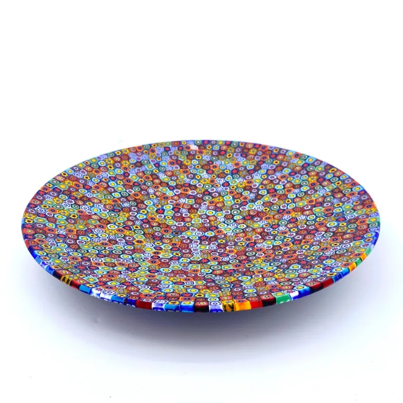 Pamono Display Plate with Multicolored Murrine from YourMurano> Decorative Plates