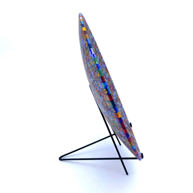 Pamono Display Plate with Multicolored Murrine from YourMurano> Decorative Plates