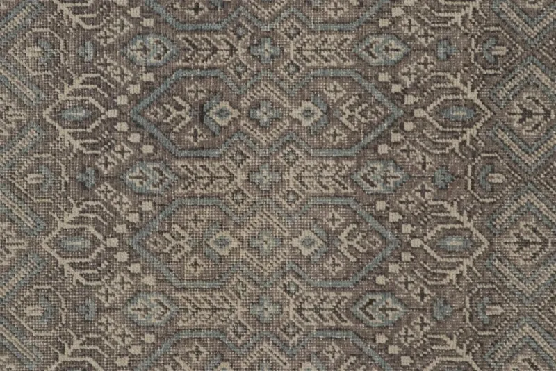 Pamono Distressed Tribal Style Rug with Geometric Pattern from R&K Principal Jahanshah Nazmiyal> Carpets & Textiles|Carpets & Textiles