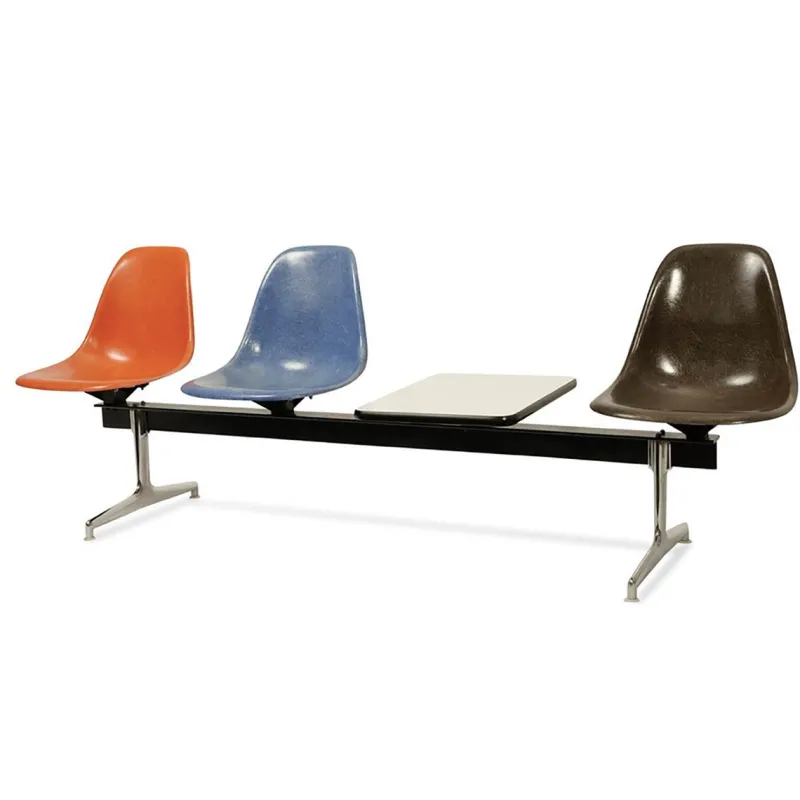 Pamono Divers Tandem Bench by Charles & Ray Eames> Benches