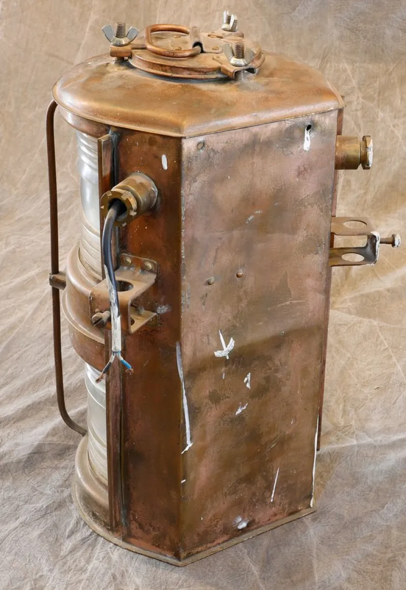 Outlet Pamono Dock Lens Boat Deck Light from Norton Sento, 1953