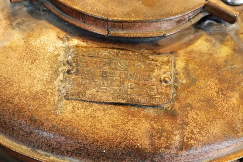 Outlet Pamono Dock Lens Boat Deck Light from Norton Sento, 1953