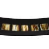 Outlet Pamono Dodezona R50 Black Murano Glass and Aventurine Plate by Stefano Birello for VéVé Glass