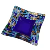 New Pamono Dogal Q20 Blue Murano Glass Plate by Stefano Birello for Vévé Glass