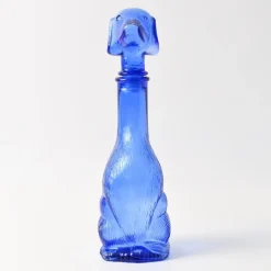 Best Pamono Dog-Shaped Carafe in Blue Glass from Empoli, 1960s
