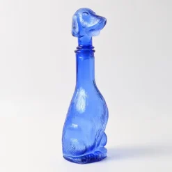 Best Pamono Dog-Shaped Carafe in Blue Glass from Empoli, 1960s