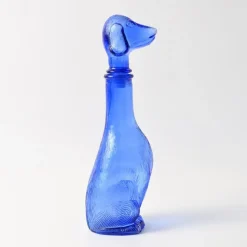 Best Pamono Dog-Shaped Carafe in Blue Glass from Empoli, 1960s