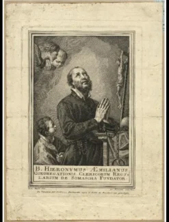 Pamono Domenico Fedeli after Maggiotto, Saint Francis Meditating, 1700s, Oil on Canvas, Framed> Contemporary|Painting