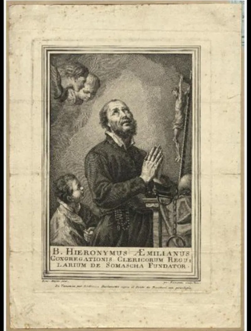Pamono Domenico Fedeli after Maggiotto, Saint Francis Meditating, 1700s, Oil on Canvas, Framed> Contemporary|Painting