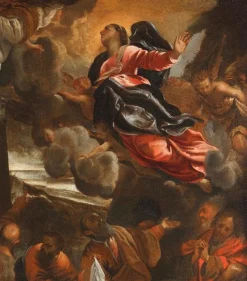 Pamono Domenico Maria Canuti, L' Assunzione della Vergine (da Annibale Carracci), XVII secolo, olio su tela> Old Masters