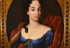 Pamono Domenico Parodi, Portrait of Anne Marie d'Orléans, 1730, Oil on Canvas, Framed><noscript><img width=