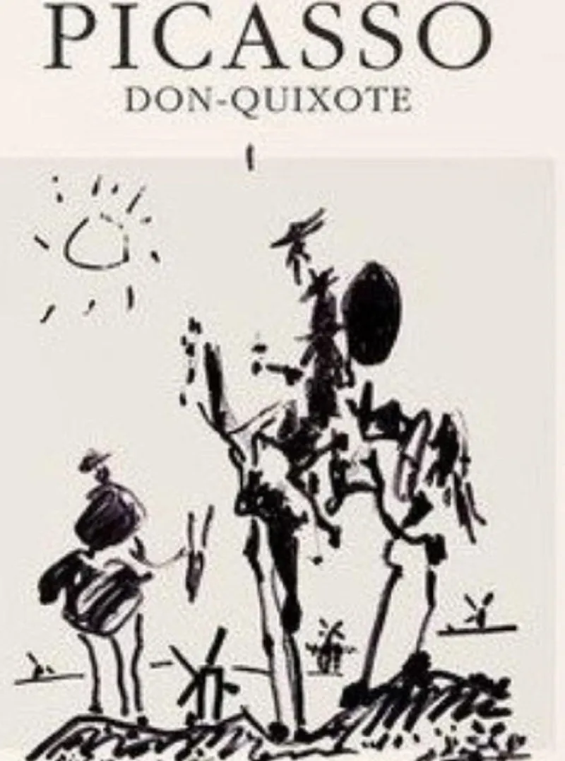 Pamono Don Quixote Screenprint Exhibition Poster after Picasso> Posters|Wall Decor