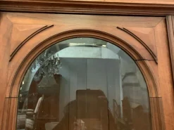 Pamono 2-Door Display Cabinet in Walnut with Detached Columns, 19th Century><noscript><img width=