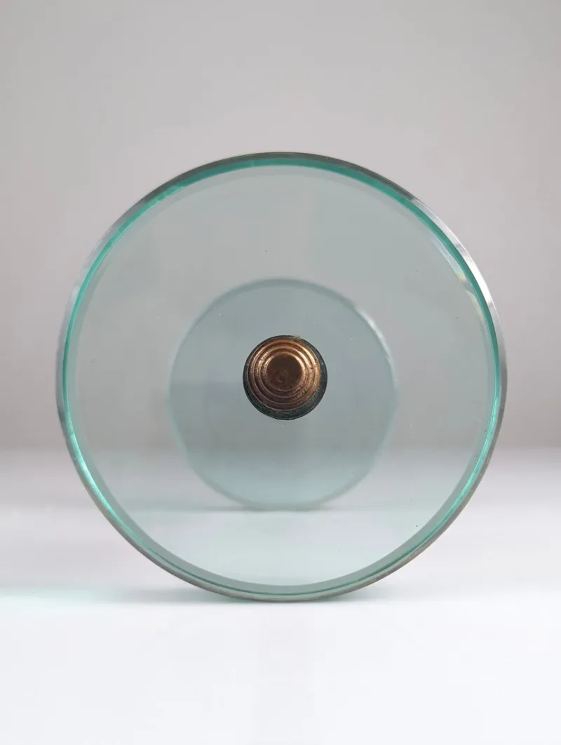 Pamono Door Handle in Glass and Brass by Max Ingrand for Fontana Art, 1950s> Architectural Elements