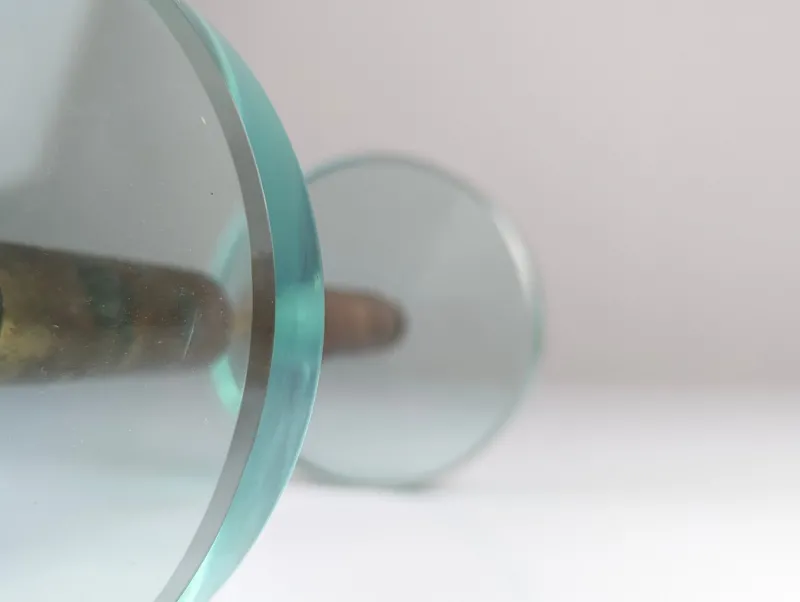Pamono Door Handle in Glass and Brass by Max Ingrand for Fontana Art, 1950s> Architectural Elements