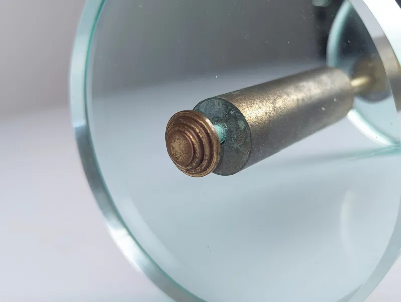Pamono Door Handle in Glass and Brass by Max Ingrand for Fontana Art, 1950s> Architectural Elements