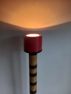 Best Pamono Dorica Red Floor Lamp by Pietro Meccani for Meccani Design