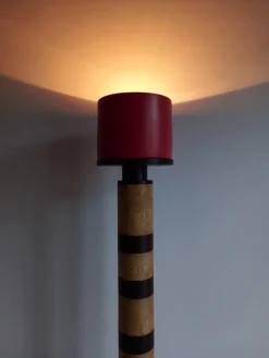 Best Pamono Dorica Red Floor Lamp by Pietro Meccani for Meccani Design